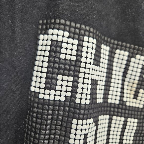 Chicago Bulls Shirt Mens XL Black NBA Basketball Pixel Graphic Tee Phantom Made - Picture 4 of 10